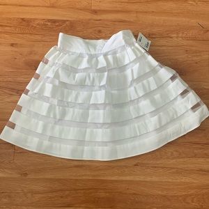 NWT Asos White Sheer Small Skirt